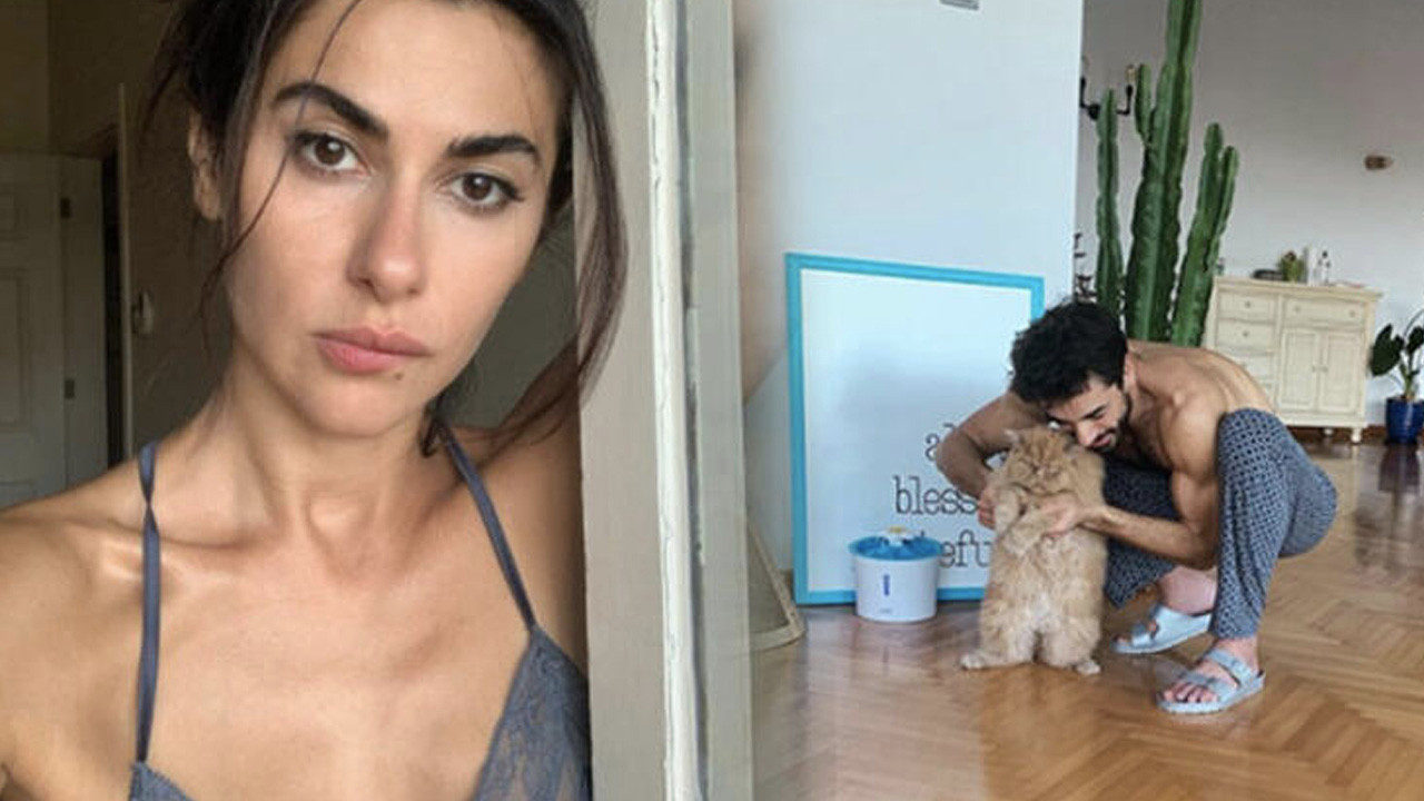 Nesrin Cavadzade, oyuncu sevgilisi Gökhan Alkan'ın evdeki yarı çıplak halini paylaştı!