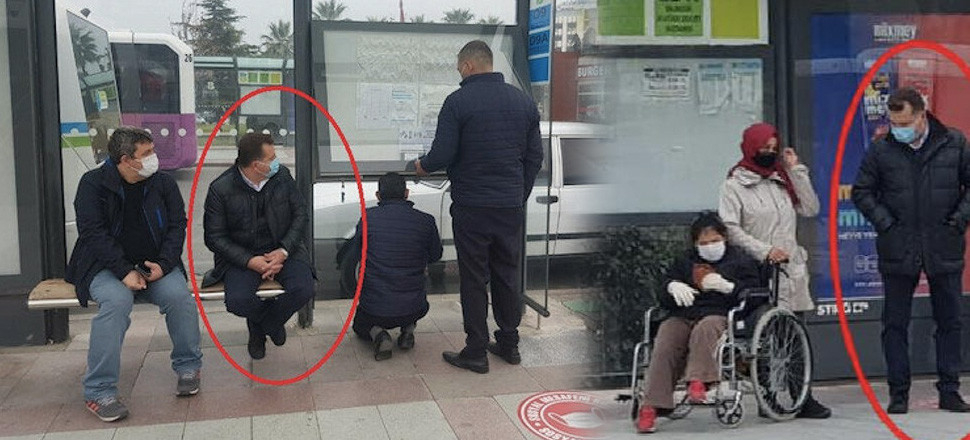 Başkan Yılmaz, vatandaşların arasında karışıp korona denetimi yaptı...
