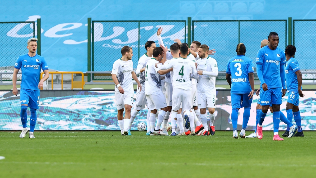 Konyaspor evinde BB Erzurumspor 2-0 mağlup etti