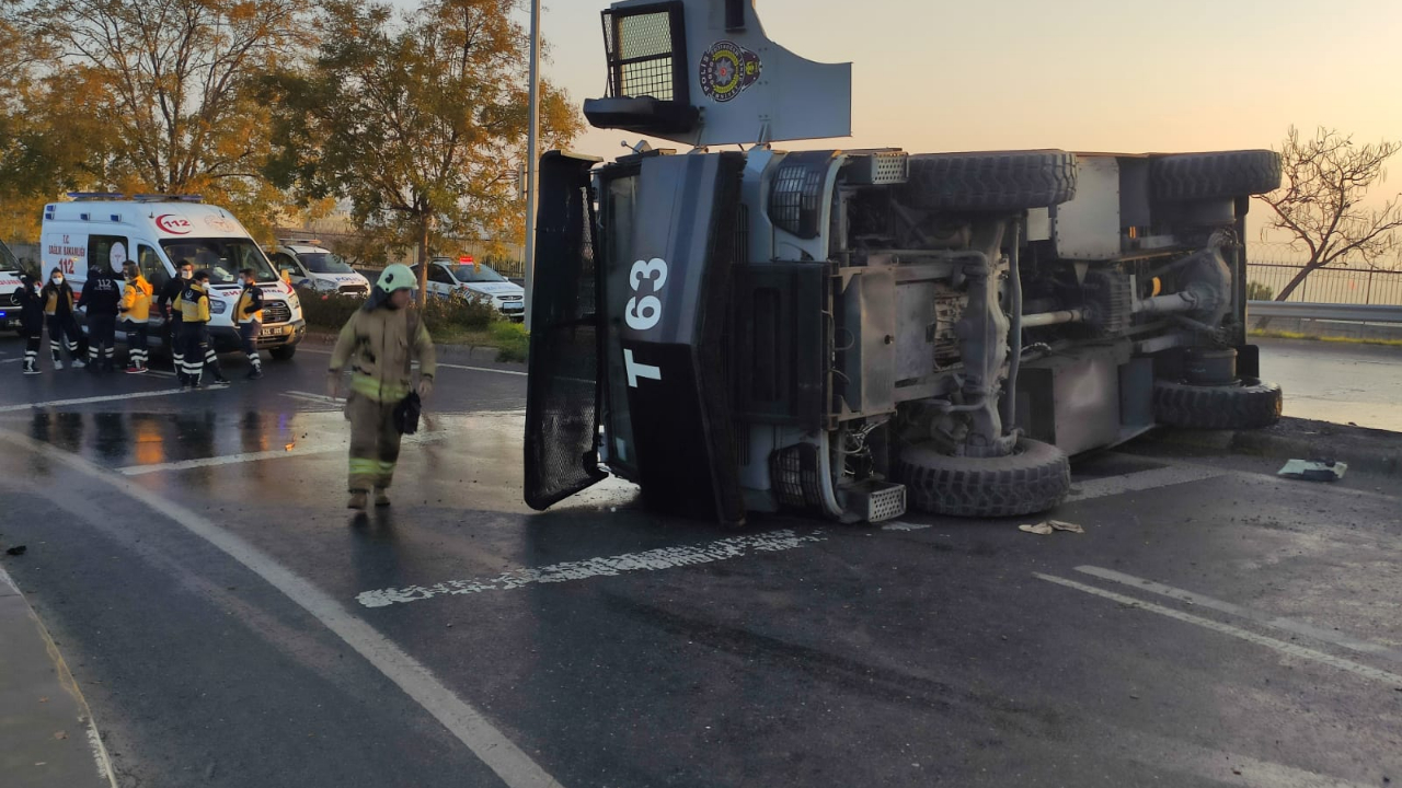 TOMA bir anda tepetaklak oldu