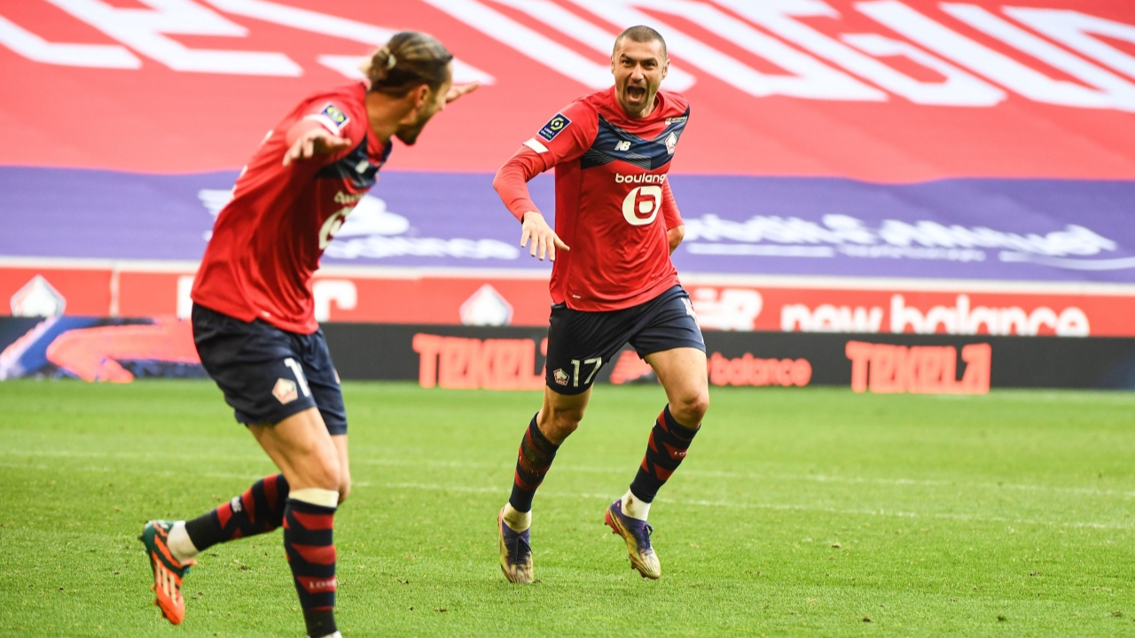 Lille evinde Monaco'yu Yusuf Yazıcı & Burak Yılmaz işbirliğiyle devirdi