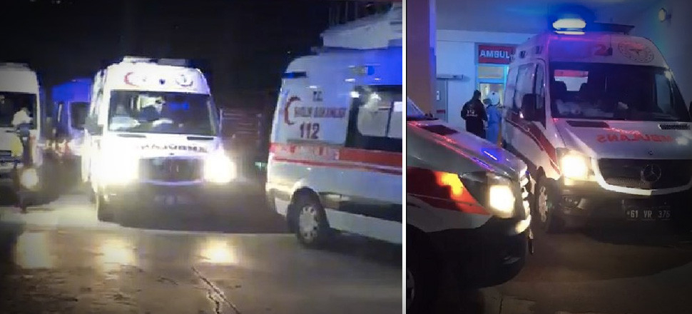 Trabzon'da ambulansların yoğunluğu endişelendirdi!