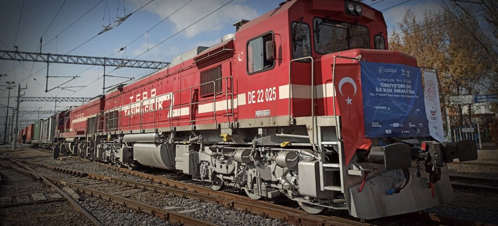 Çin'e giden ihracat treni Kayseri'de...