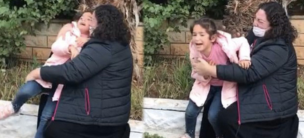Babasının 4 yıldır alıkoyduğu Şariban, annesiyle buluşmada ağladı...