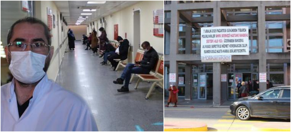 Hastanelerde sadece randevulu hastalara hizmet verilecek