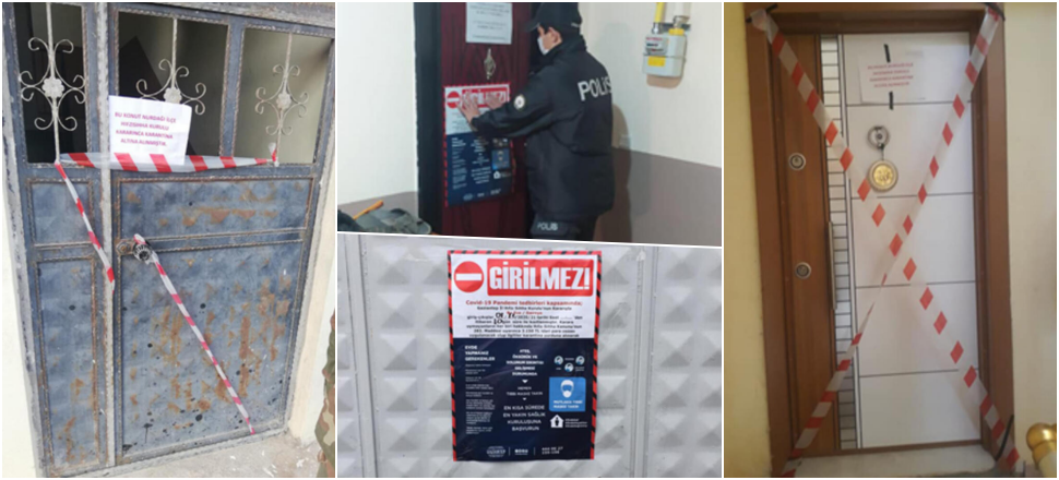 500 ev ve 2 bin kişi karantina altında