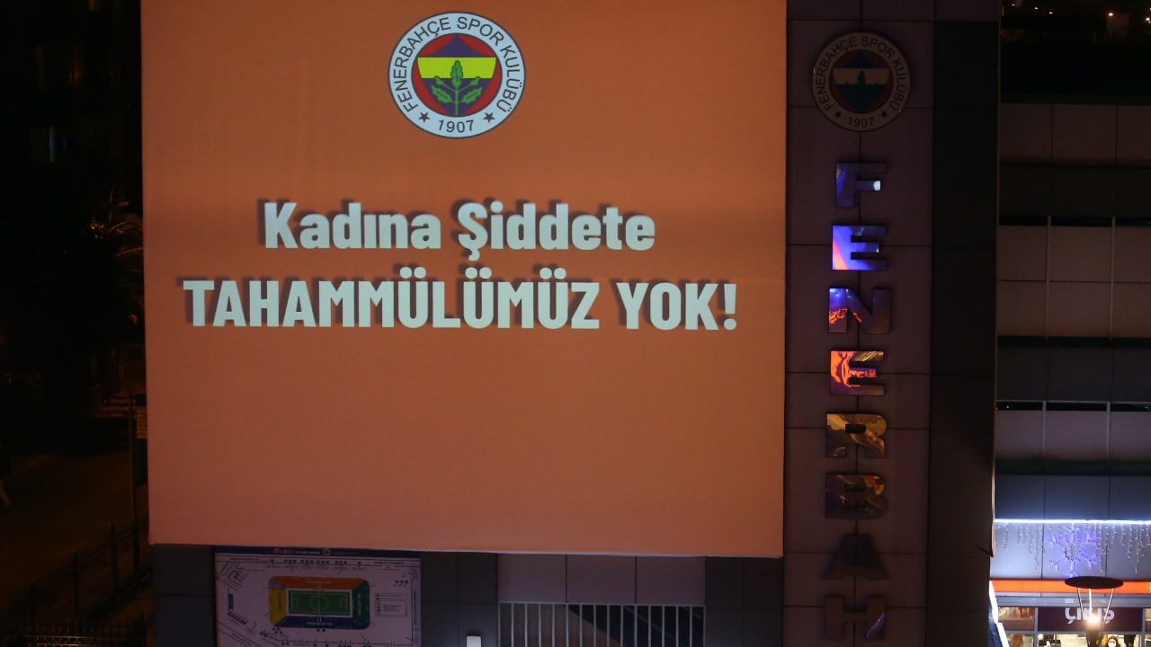 Fenerbahçe'den kadına şiddetle mücadele mesajı