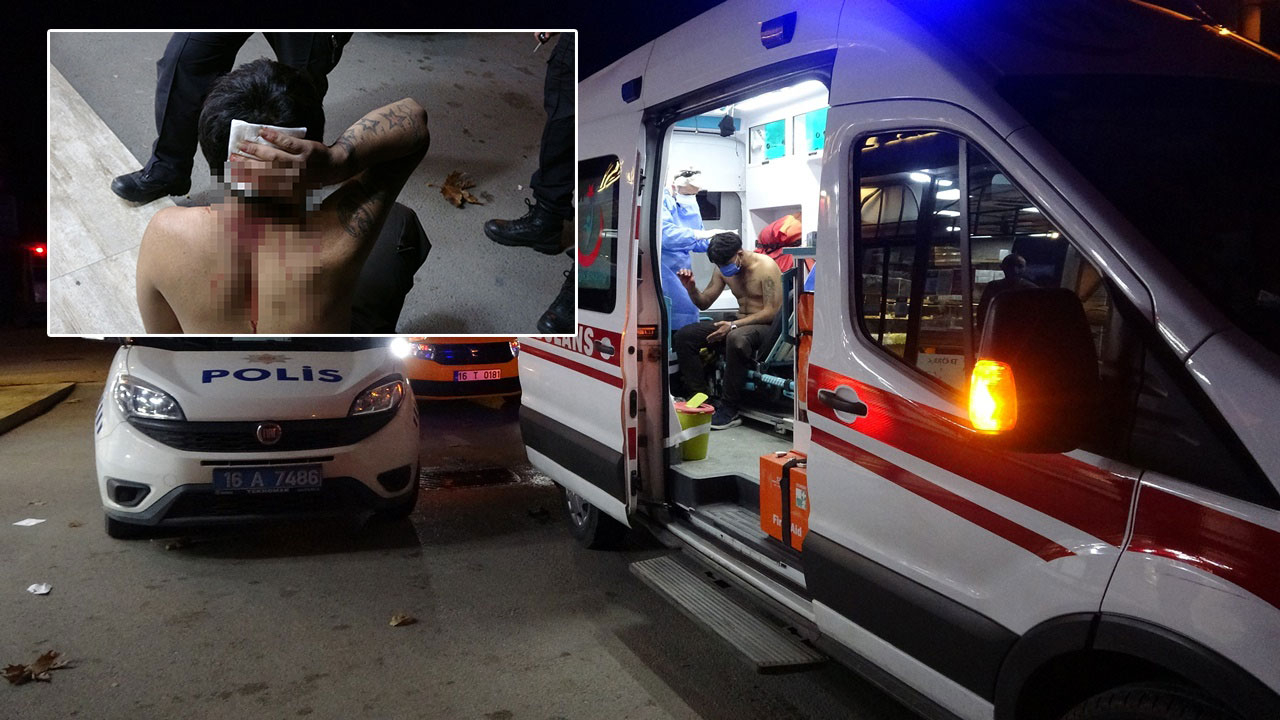 Başına çivili sopa ile vurulan yaralıya ambulansta linç