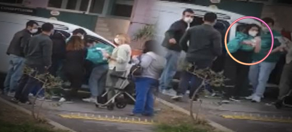 İnanılmaz anlar... İstanbul'da hastane kapısında doğum!