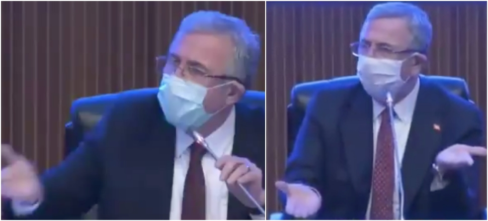 Mansur Yavaş: Zabıtaya attırırım, alın mikrofonu!