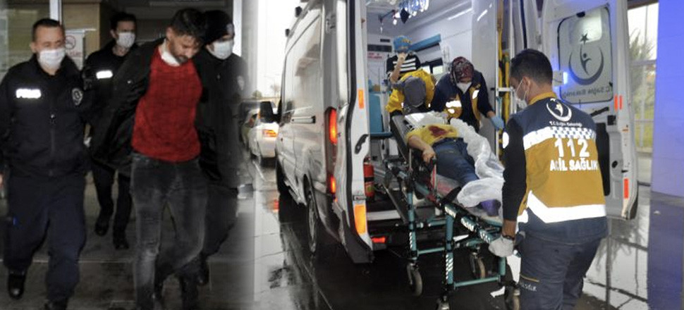 Kavga ettiği eşi ile baldızını bıçakladı! Sedye ile götürülürken...