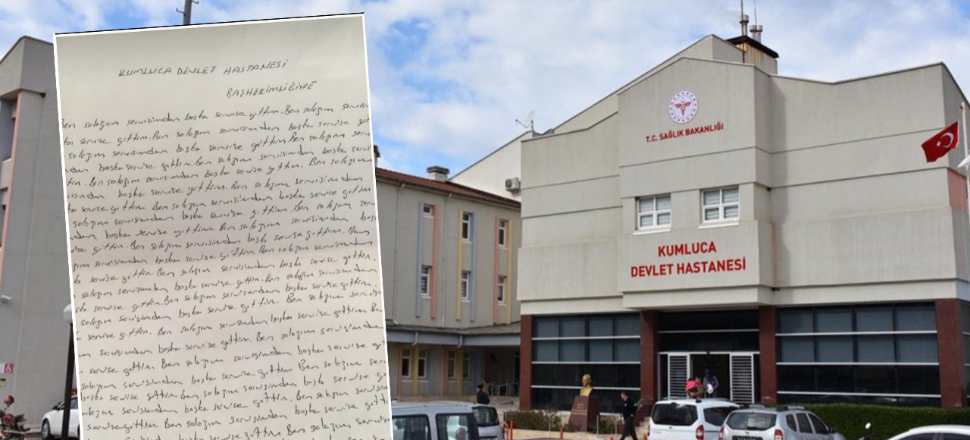 Hemşireye 500 kez 'Ben salağım' yazdırdı