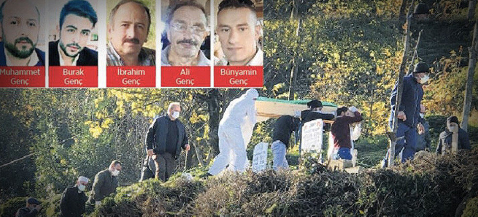 Rize'de aynı aileden 6 kişi koronavirüs nedeniyle hayatını kaybetti! 'İlk cenaze açıldı' iddiası...