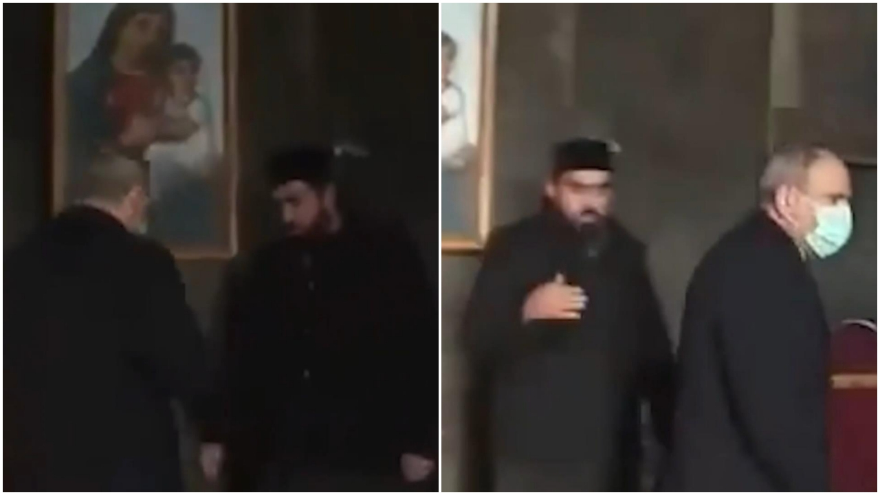 Papaz, Paşinyan'a kapıyı gösterdi