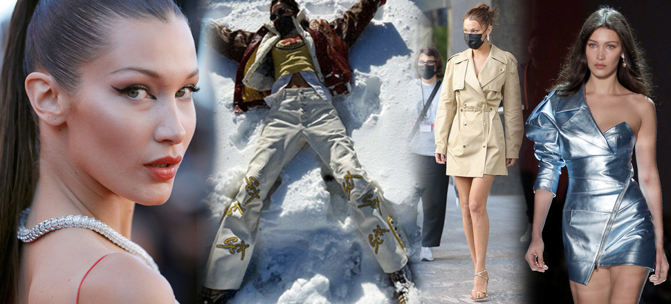 Bella Hadid'in kar pantolonunun fiyatı dudak uçuklattı!