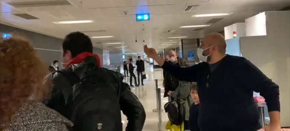 Havalimanında 'korona testi' kavgası