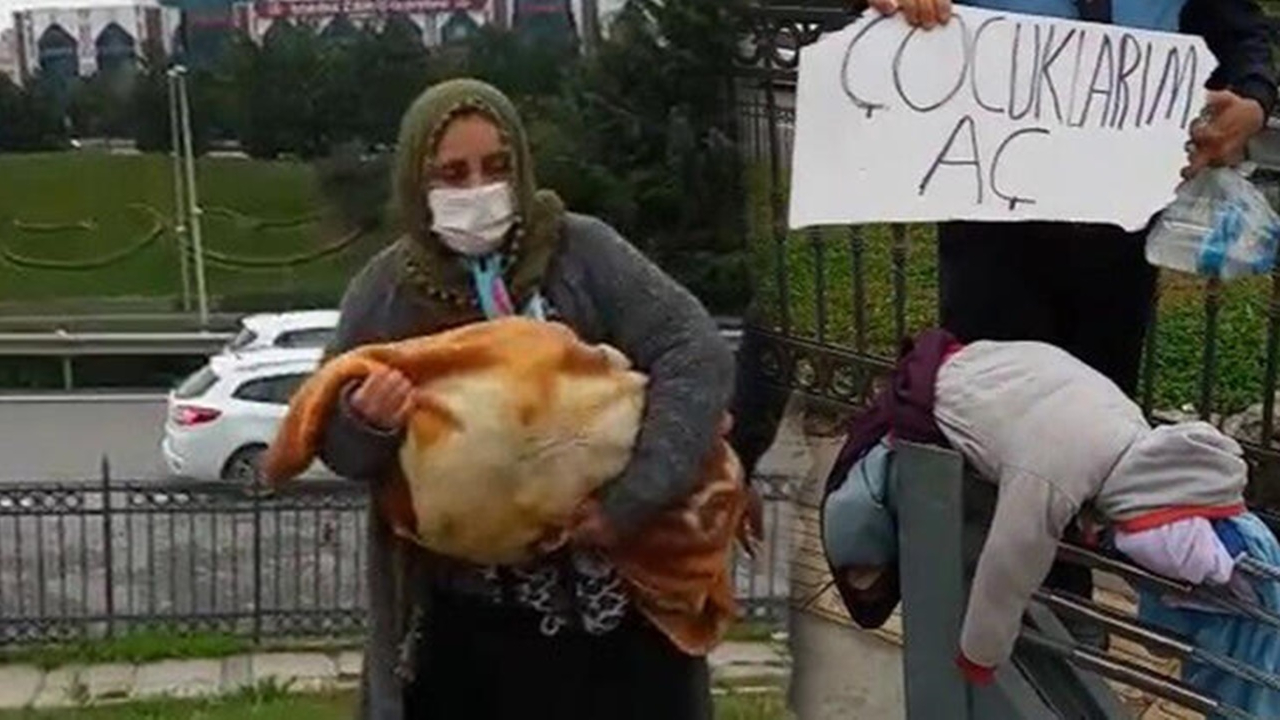 Bez bebek ile dilencilik yapan kadının foyası ortaya çıktı