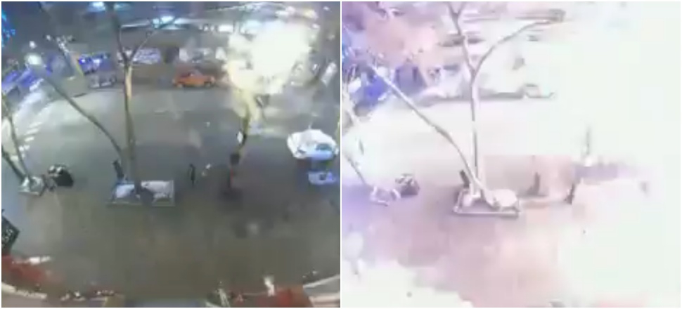İşte ABD'yi şoke eden patlama anı