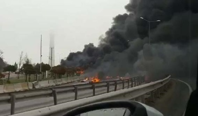 İstanbul'da Eczacıbaşı Grubu'nun helikopteri düştü! / VİDEO