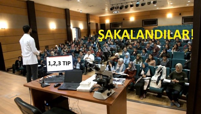 Tıp Fakültesi 1. Sınıflara "Hoş geldin" Şakası! (Sınıfı terk etti!)