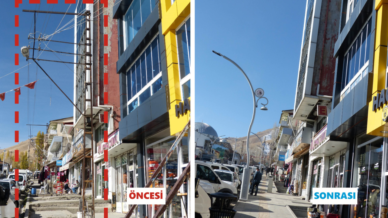 VEDAŞ Başkale ilçesinde elektrik hatlarını yeraltına aldı