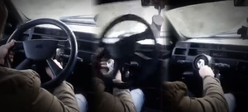Direksiyonu söküp, arkadaşına verdi! Kurbağacık anahtarla aracı kullandı...