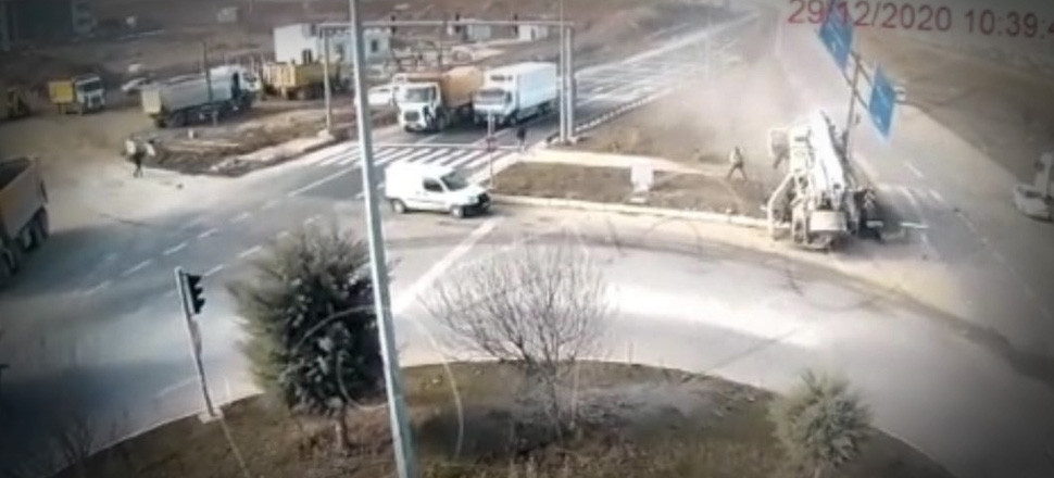 Elazığ'daki feci kaza kamerada