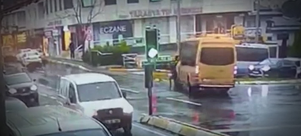 Sarıyer'de korkunç kaza kamerada!