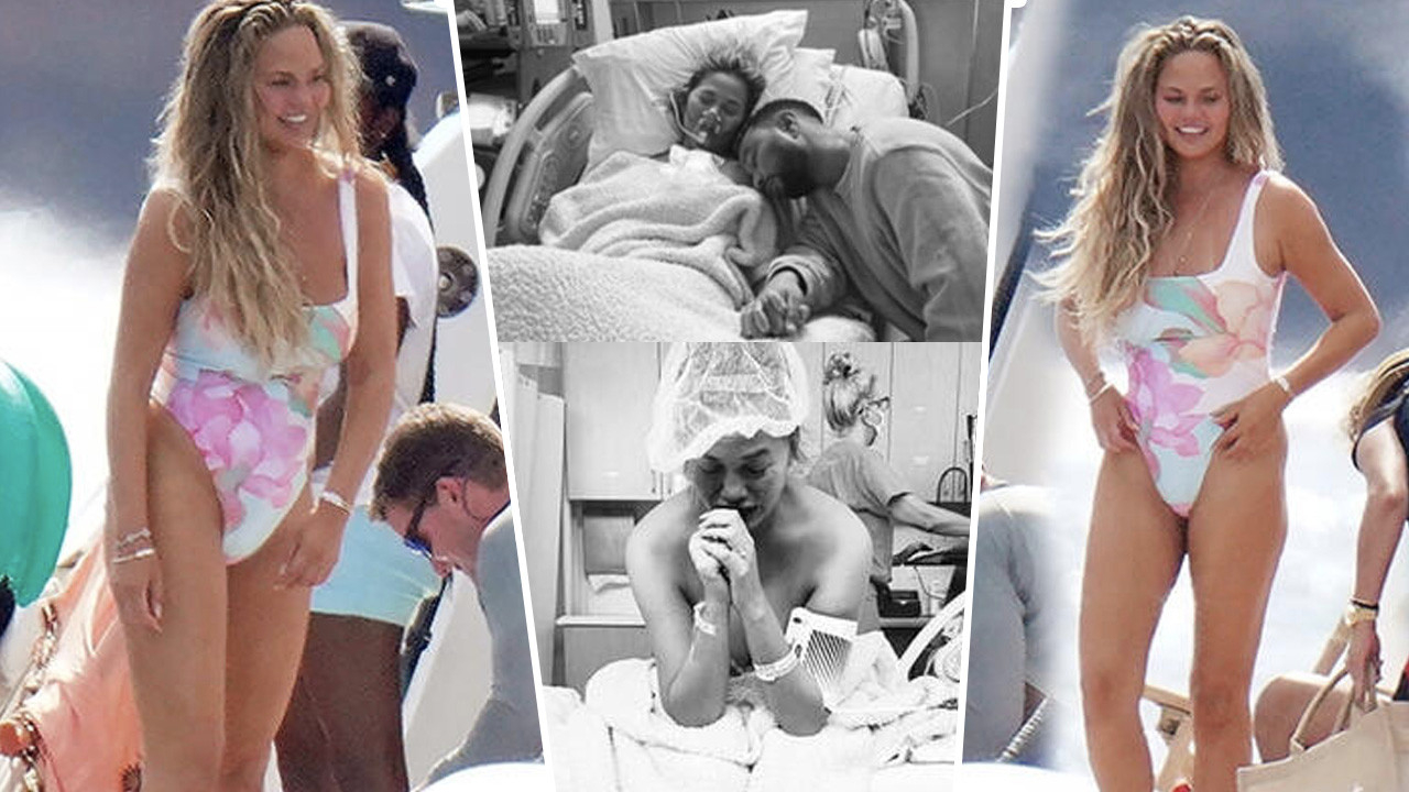 Ünlü model Chrissy Teigen hayata döndü!