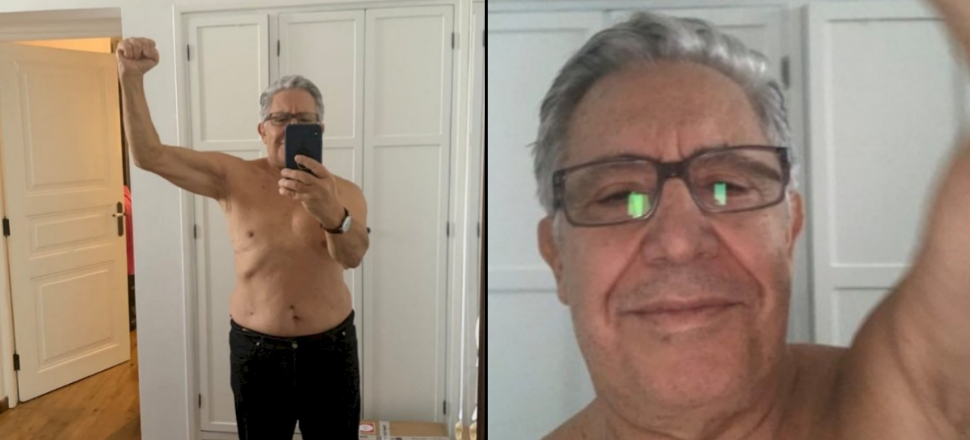 Zülfü Livaneli sosyal medyadan yarı çıplak fotoğrafını paylaştı