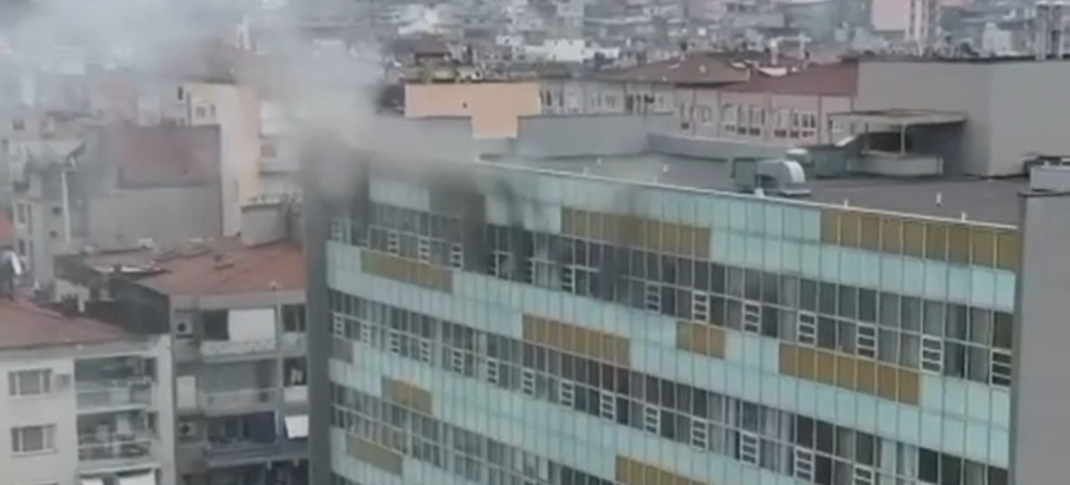 İzmir’de bir hastanede yangın paniği