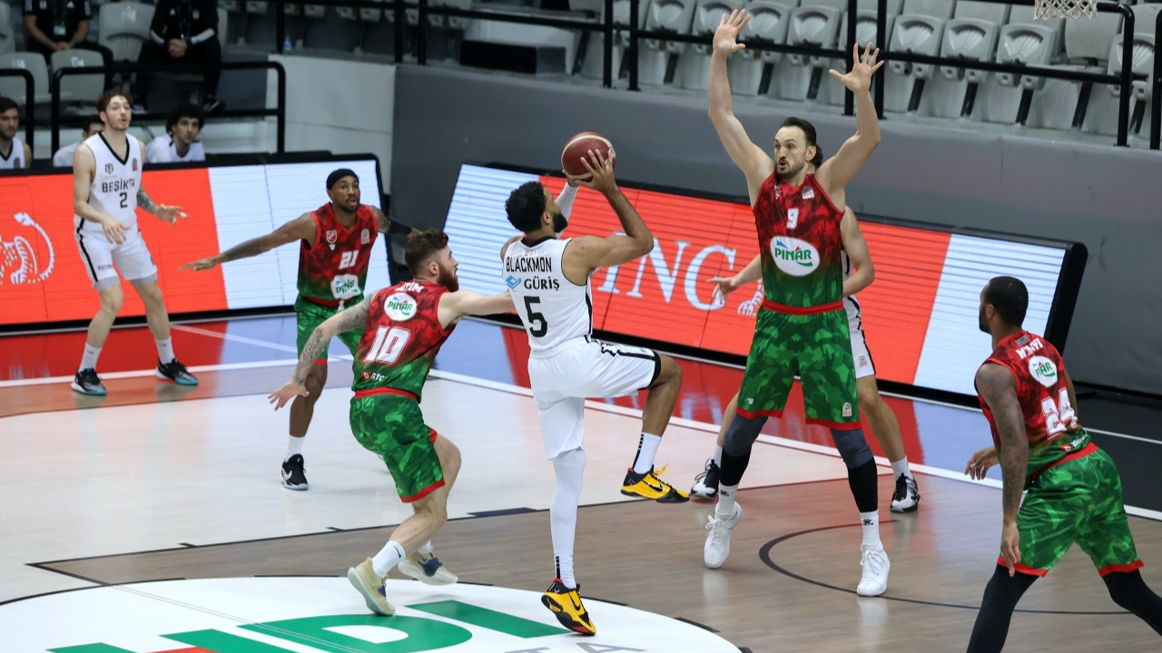 Beşiktaş'ın 6 maçlık serisini Pınar Karşıyaka bitirdi