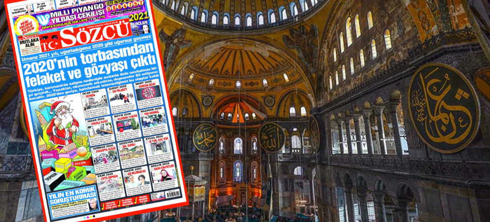 Sözcü'den Ayasofya açıklaması: Felaket demek gibi bir kastımız yoktu