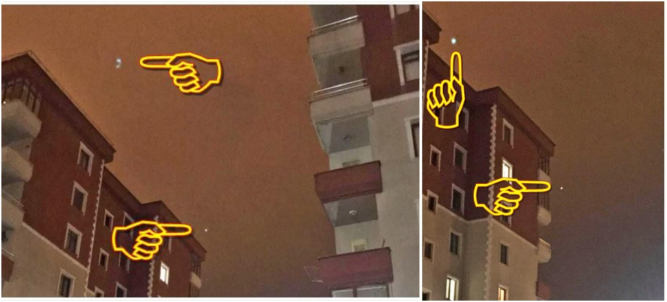 İstanbul'un üzerinden 2 UFO geçti