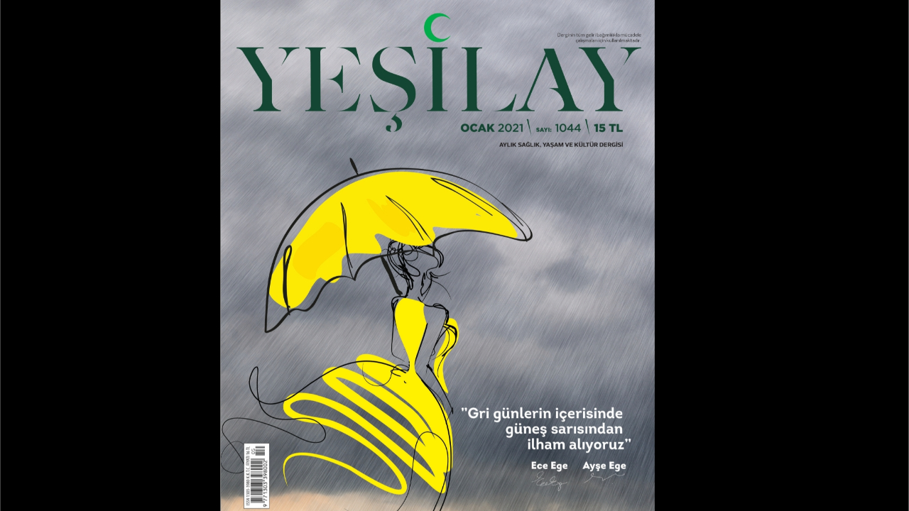 Dice Kayek’in umudu hatırlatan desenleri Yeşilay Dergisi’nin kapağında