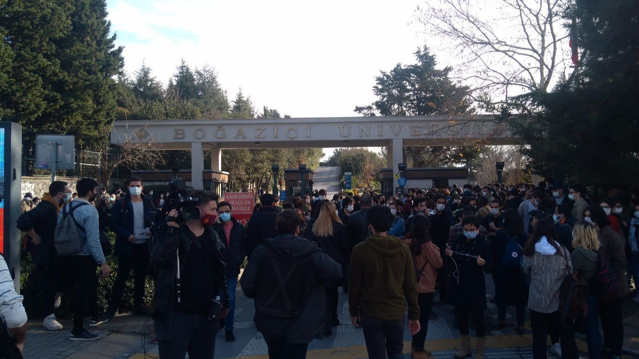 Boğaziçi Üniversitesi'nde protesto