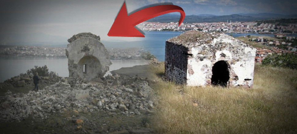 250 yıllık manastır şapeli defineci kazıları nedeniyle yıkıldı!