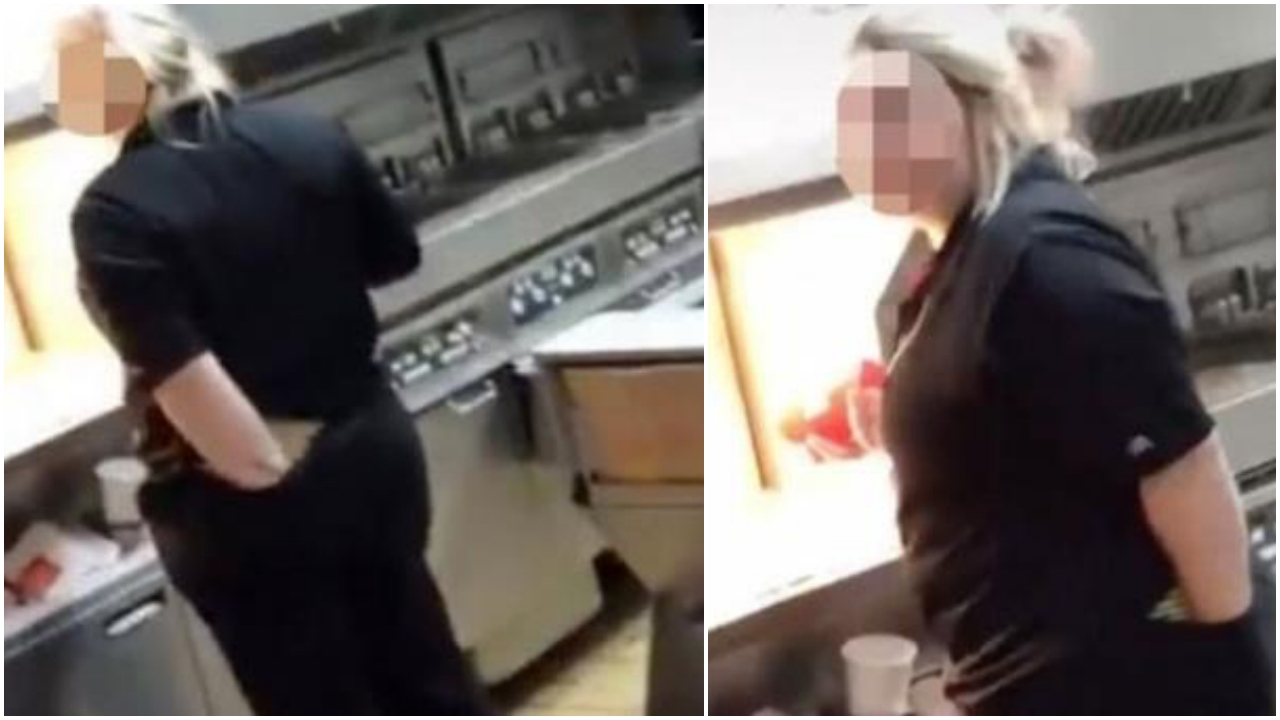 Ünlü fast food zinciri mutfağında iğrenç olay
