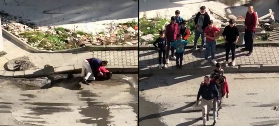 Yumrukla başladı sarılmayla bitti