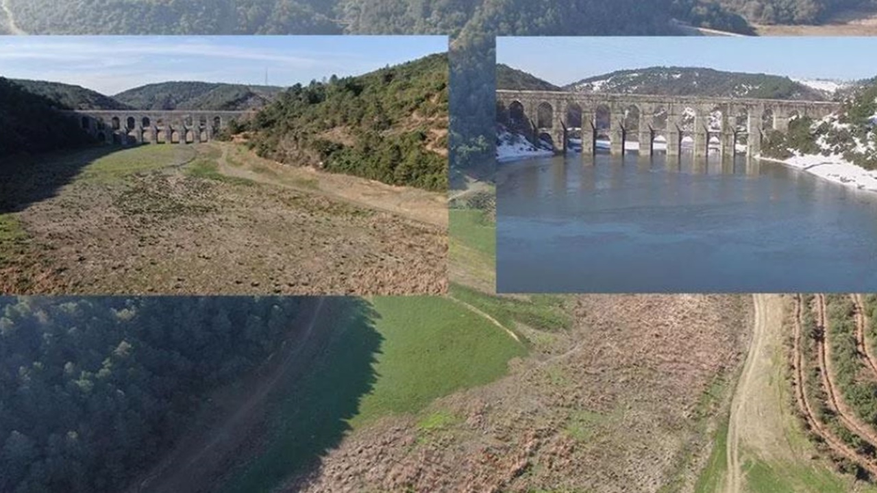 Alibeyköy Barajı'ndaki 4 yıllık değişim korkuttu