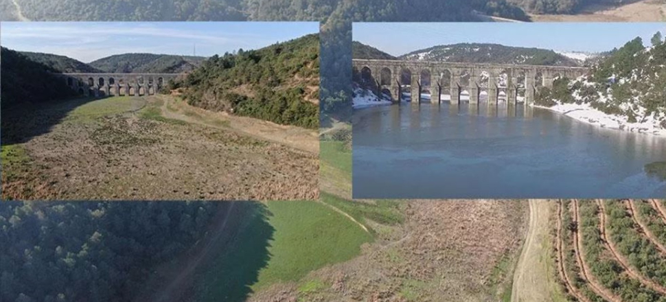 Alibeyköy Barajı'ndaki 4 yıllık değişim korkuttu