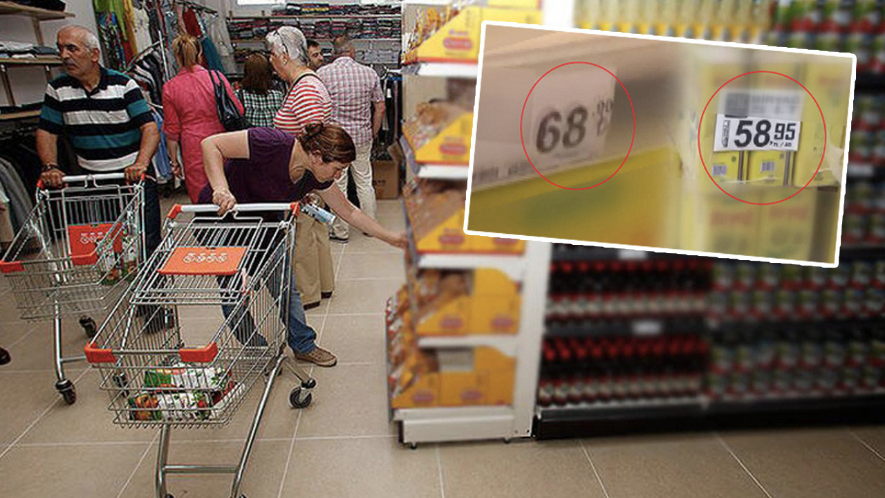 Marketlerde fiyatlar semtine göre etiketleniyor!