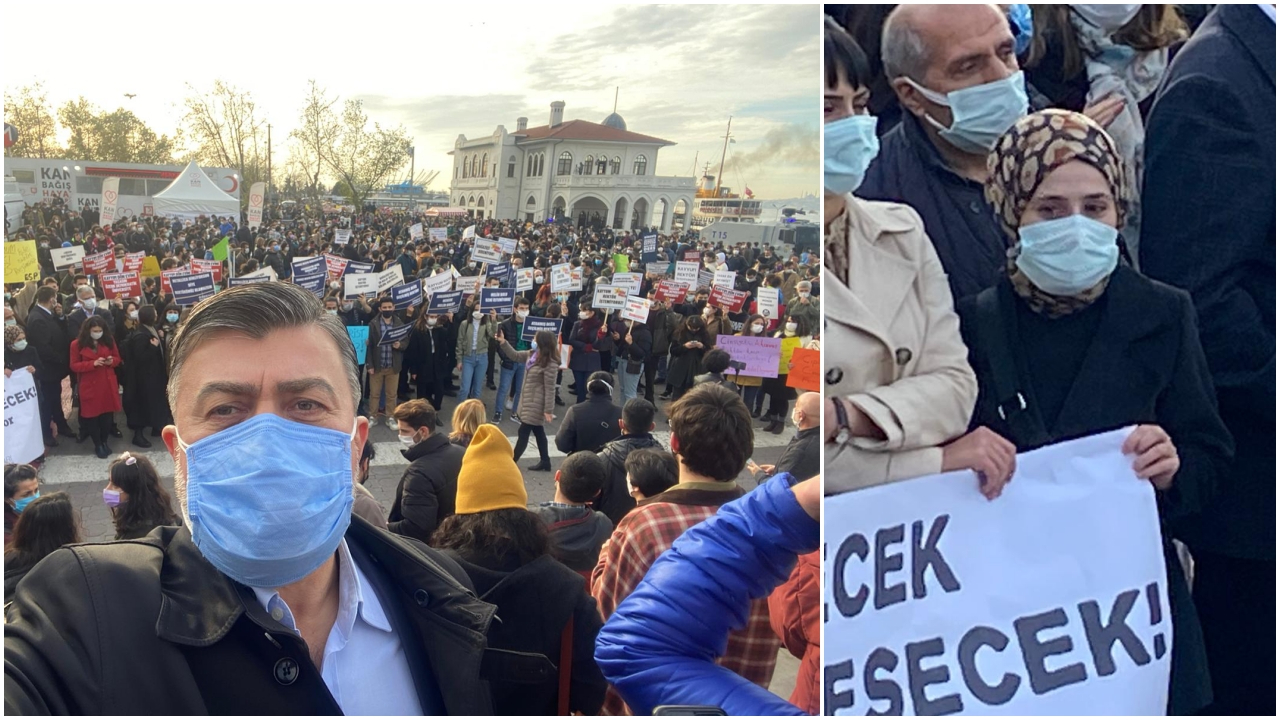 Kadıköy'de Boğaziçi Üniversitesi protestosu