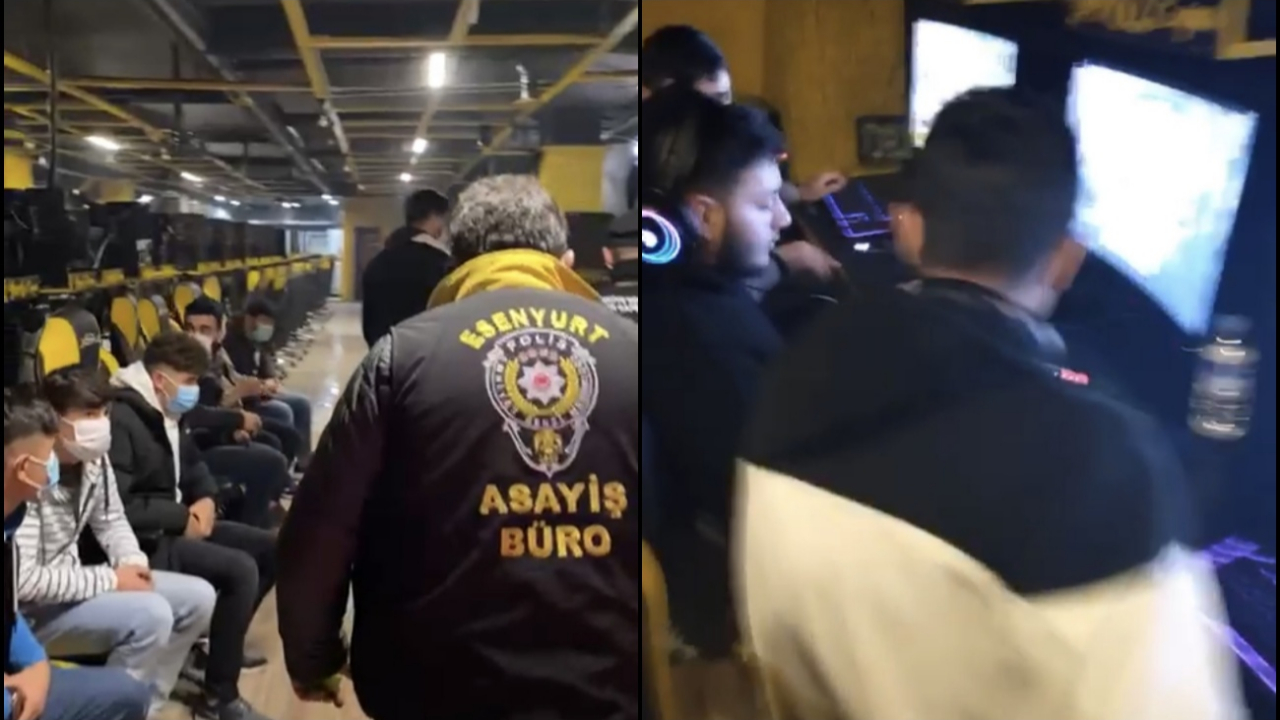 Polis baskınına rağmen oyuna devam ettiler