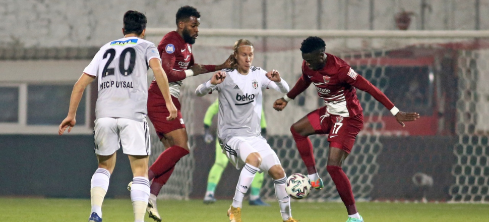 Beşiktaş, Hatay'da seriyi kaybetti liderliği korudu