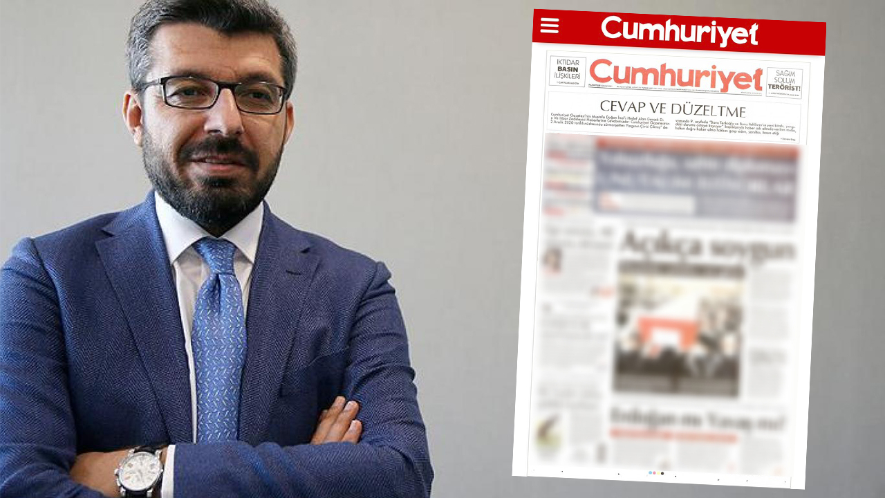 Cumhuriyet manşetinden tekzip yayınlamak zorunda kaldı