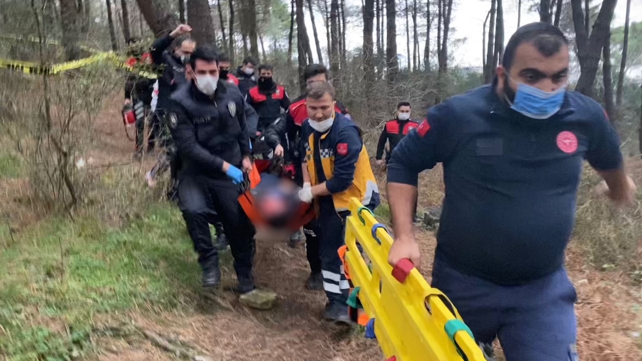 Kartal'da polis memuru ormanda ağır yaralı bulundu