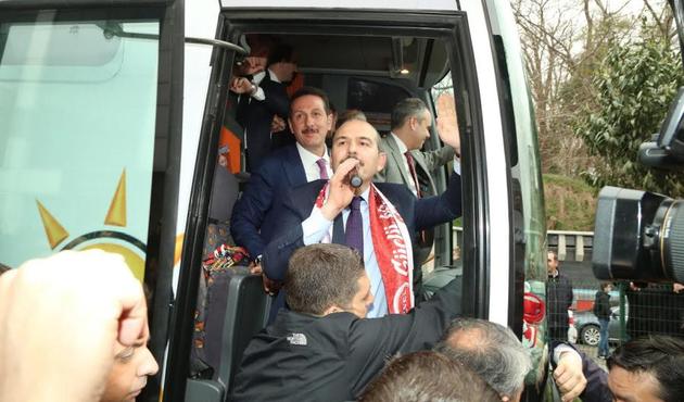 İlkadım’da Bakan Soylu’ya özel karşılama