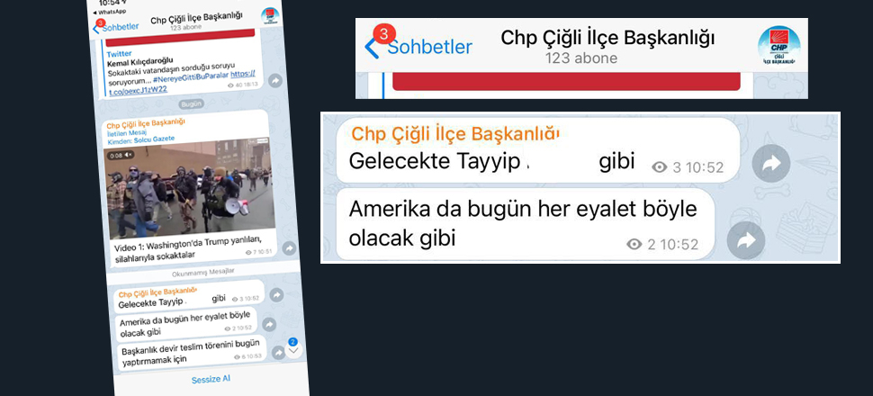 CHP'den Telegram'da Erdoğan'a çirkin sözler