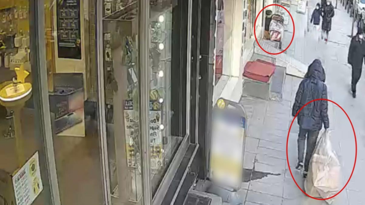 Çocuğu elindeki çuvala sokup kaçırmaya çalıştı
